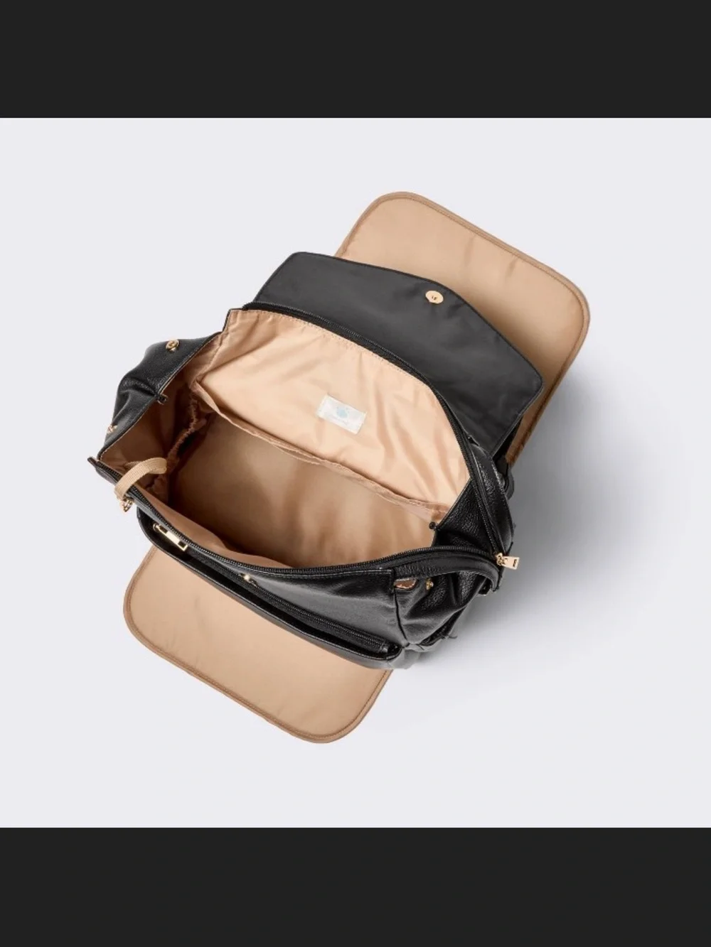 cloud island Black Pebble-Texture Baby Backpack